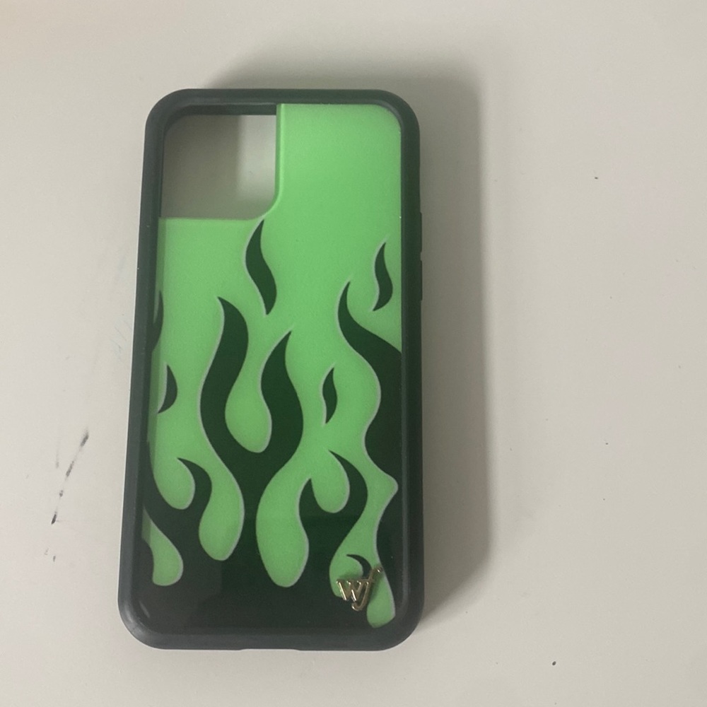 wildflower flames iphone 11 pro case | neon